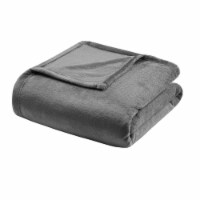 Madison Park Micro Light Blanket, Twin, Charcoal