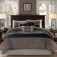 Madison Park Porter Comforter Set - Black