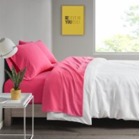 Intelligent Design Microfiber Sheet Set, Full, Pink