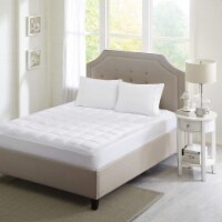 Sleep Philosophy Highline 3M Microfiber Mattress Pad, King, White
