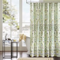 Intelligent Design ID70-284 Tasia Shower Curtain 72x72 green,72x72