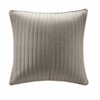 INK+IVY Camila 200TC Quilted Euro Sham, Taupe