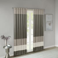 Madison Park Amherst Polyoni Pin Tuck Window Panel, 50 x 84 , Natural
