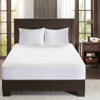 Woolrich Heated Mattress Pad w/Auto Shut Off Timer, Queen, White