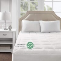 Cloud Soft Overfilled Plush Waterproof Mattress Pad White King