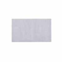 Madison Park Signature Marshmallow Bath Rug Silver 24x40