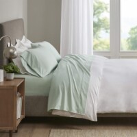 Smart Cool Microfiber Twin Bed Sheets, Casual Aqua , 3-Piece