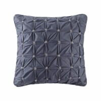 INK+IVY Jane Embroidered Euro Sham Navy Euro Sham
