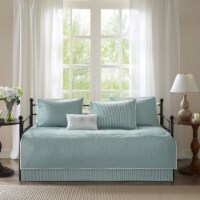 Peyton 6 Piece Daybed Set Blue Daybed