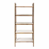 Parker Bookcase Pecan/Cream White See below