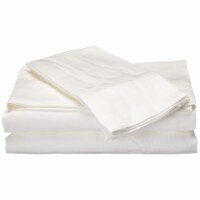 Rayon from White Bamboo Sheets King, Casual Bamboo Bed Sheets, 4-Piece Include Flat Sheet,