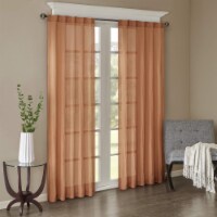 Madison Park Harper Solid Crushed Window Panel Pair Spice 42 x 95