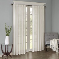 Madison Park Harper Solid Crushed Window Panel Pair White 42 x 84