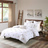 Stella 3 Piece Cotton Percale Duvet Cover Mini Set Full/Queen/Copper