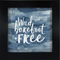North American Art AR2234 16 x 16 in. Wild Barefoot Free Framed Art