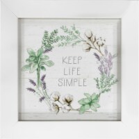 North American Art AR2249 16 x 16 in. Farmhouse Cotton IX Sage Framed Art