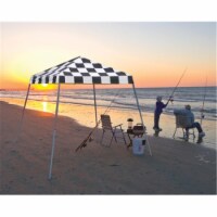 ShelterLogic 22579 8x8 SL Pop-up Canopy  Checkered Flag Cover  Black Bag