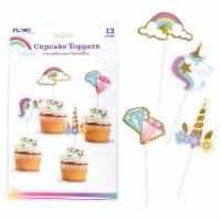 FLOMO Unicorn Cupcake Toppers