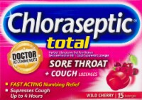 Chloraseptic Total Wild Cherry Mulit-Sympton Relief Lozenges Perspective: Main