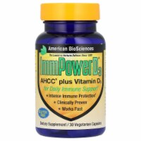 American Biosciences ImmPower® D3 AHCC® Plus Vitamin D3 - 30 Vegetarian Capsules Perspective: Main