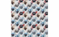 Mandalorian Cotton Precut 2yd Watercolor Helmets