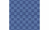 Emma & Mila Cotton Fab By The Yard Tiles Blue 8yd