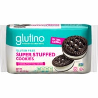 Glutino Gluten Free Chocolate Vanilla Extra Creme Super Stuffed Cookies