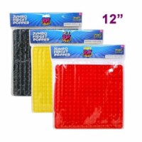 DDI 2362315 12 in. Fun Storm Jumbo Aquare Fidget Pop Toy, Black, Red & Yellow - Case of 48