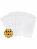 Stand Up Pouches, Resealable Food Storage Bags, Zipper Closure, 300 pcs