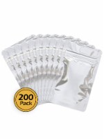 Stand Up Pouches, Resealable Food Storage Bags, Zipper Closure, 200 pcs