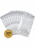 Stand Up Pouches, Resealable Food Storage Bags, Zipper Closure, 200 pcs