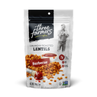 Three Farmers Barbecue Crunchy Roasted Lentils Perspective: Main