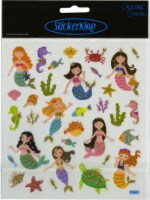 Sticker King Stickers-Glitter Mermaids