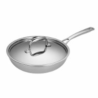 Stainless Steel Frying Pan, 3-ply Skillet, Induction Ready, Dishwasher Safe, 10 inch