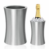 Stainless Steel Slim Double Wall Wine Cooler Perspective: Main