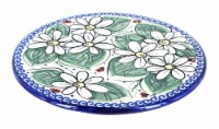 Blue Rose Polish Pottery Ladybug Trivet