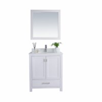 Wilson 30 - White Cabinet + Pure White Phoenix Stone Countertop