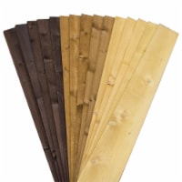 CDA Wood 25 Sqft Rustic Reclaimed Barn Wood Wall In A Box Planks, Brown Tones