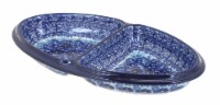Blue Rose Polish Pottery Joanna Divided Dish