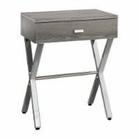 Pemberly Row Accent Nightstand in Dark Taupe