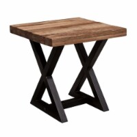 Bowery Hill Square End Table in Light Brown