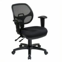 Scranton & Co Ergonomic Task Office Chair with Adjustable Arms in Coal