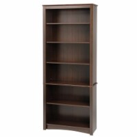 Atlin Designs 77  6 Shelf Bookcase in Espresso
