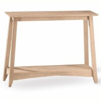Wood Unfinished Sofa Table in Brown-Pemberly Row