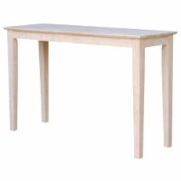 Wood Shaker Unfinished Sofa Table in Brown-Pemberly Row