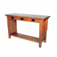 Pemberly Row Mission Console Table in Brown