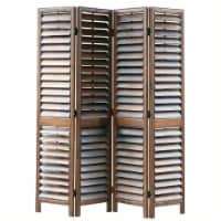 Pemberly Row Room Divider in Walnut