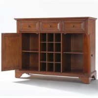 Wood Buffet Server / Sideboard Cabinet in Classic Cherry Brown-Pemberly Row