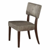 Bowery Hill Side Chair in Gray and Espresso (Set of 2)