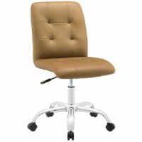 Hawthorne Collection Prim Faux Leather Mid Back Swivel Office Chair in Tan